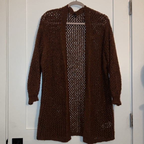 Small Women’s Soya concepts Cozy mohair / wool blend Brown Knit Sweater. - Picture 16 of 16